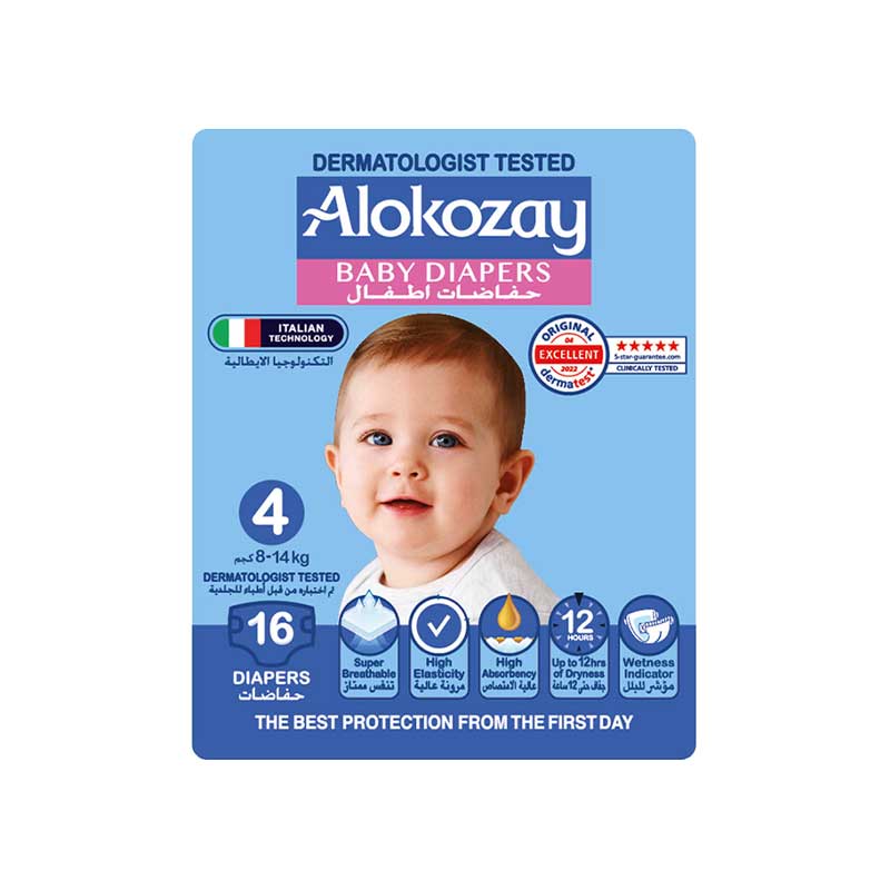 ALOKOZAY PRM BABY DIAPER SIZE4 16s