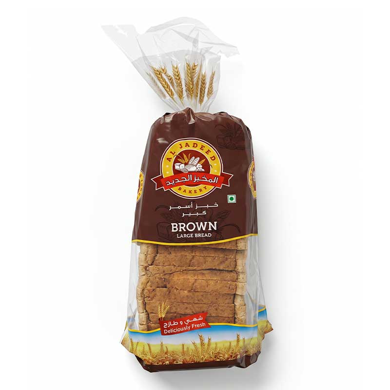 AL JADEED BROWN BREAD LARGE 550GM