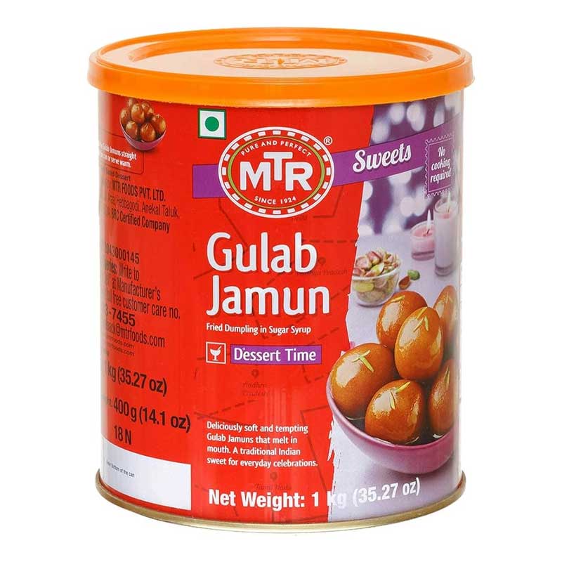 MTR GULAB JAM TIN  1KG