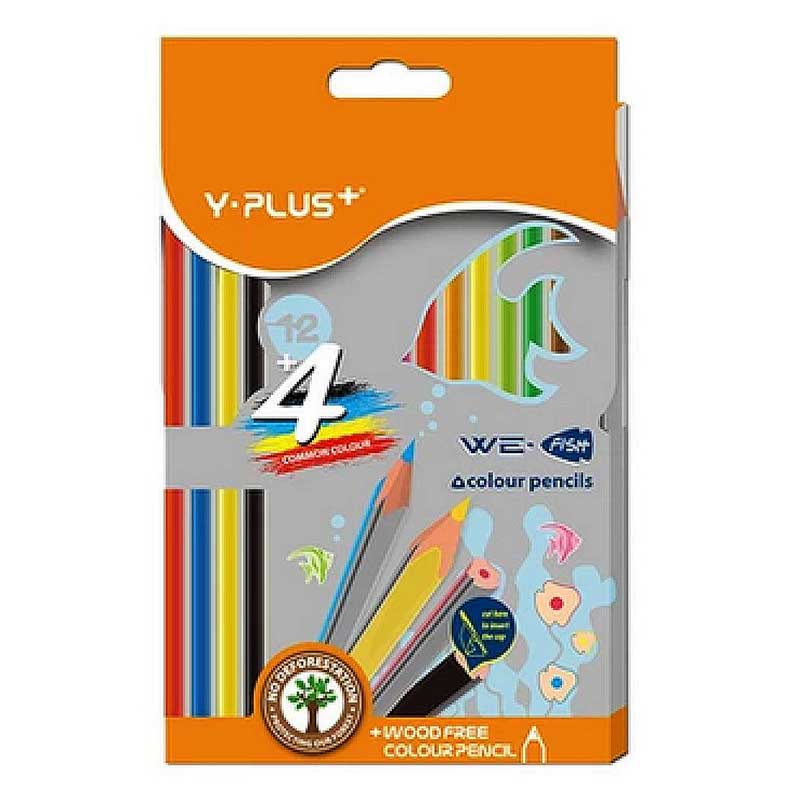 WE FISH COLOR PENCILS 12+4