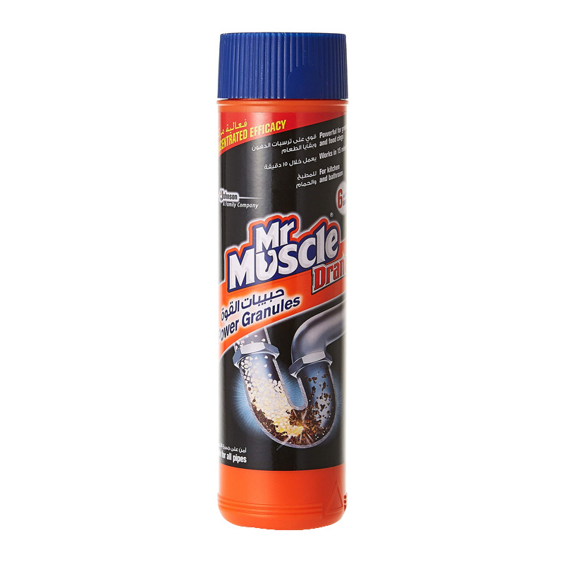 MR.MUSCLE DRAIN SOLID GRANULES 500GM
