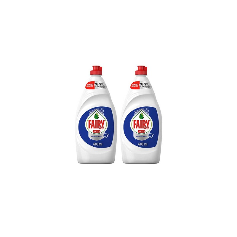 FAIRY PLUS ANTIBACTERIAL 2X600GM