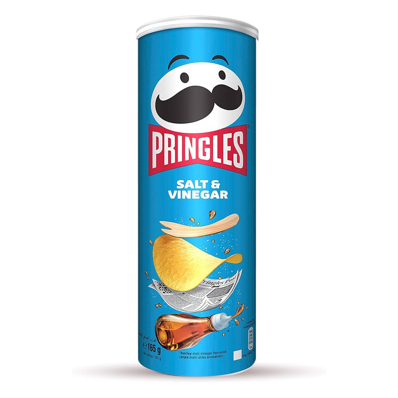PRINGLE SALT &amp; VINEGAR 165GM
