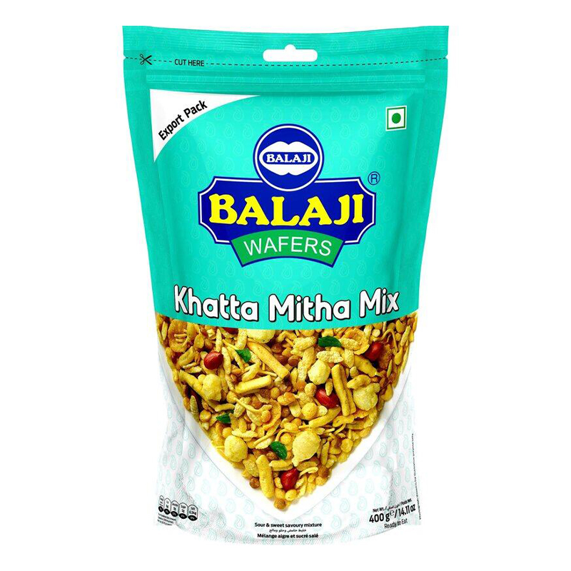 BALAJI WAFERS KHATTA MITHA MIX 400GM