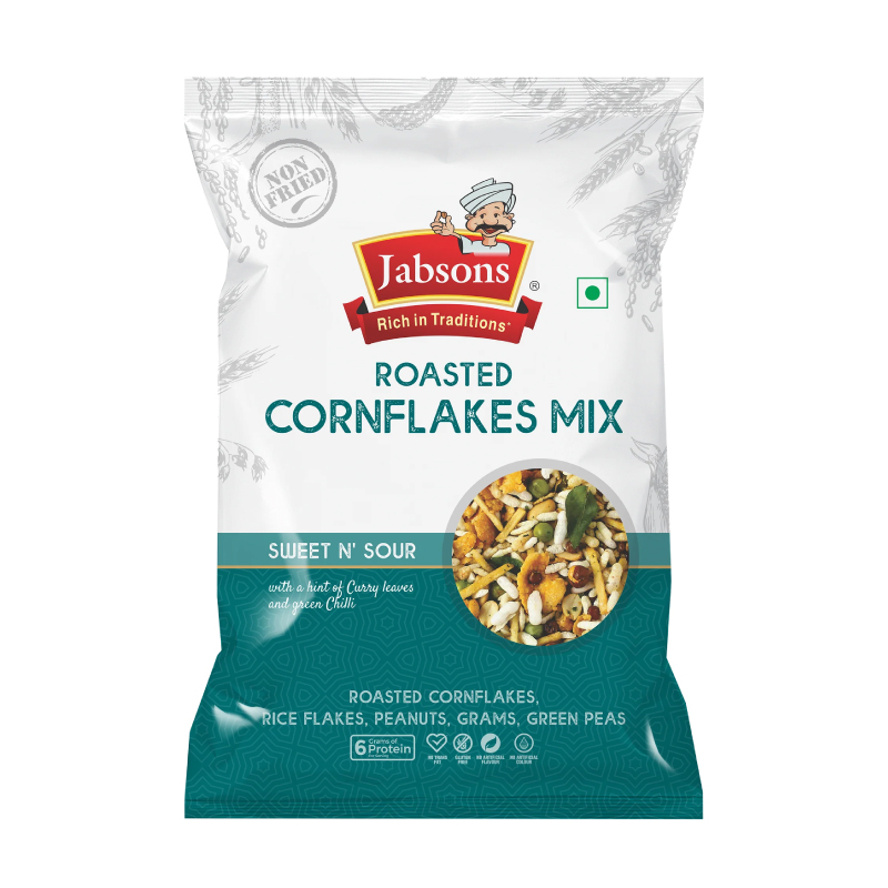 JABSONS Roasted Namkeen Cornflakes Mix 200GM