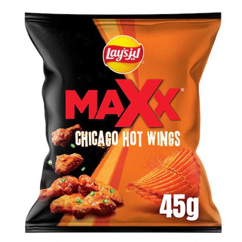 LAYS MAX CHICAGO HOT WINGS 45GM