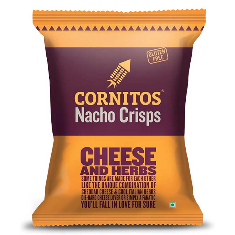 CORNITOS NACHO CRISPS CHEESE AND HERBS 55G