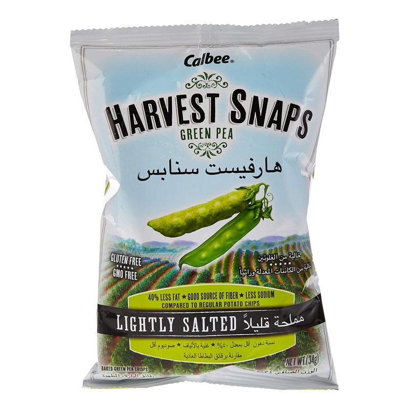 HARVEST SNAPS LIGHTLY SALTED34GM