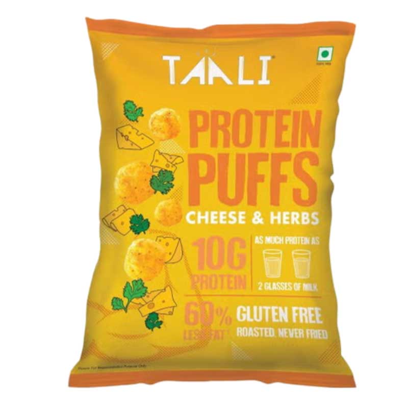 TAALI PUFF CHEESE &amp; HERBS CHIPS 60GM
