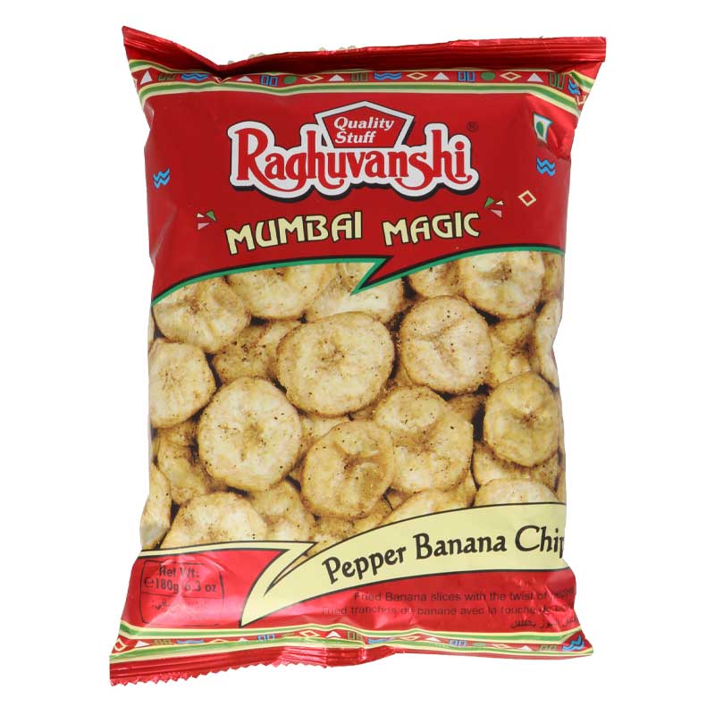 RAGHU BANANA WAFER PEPPER 180GM