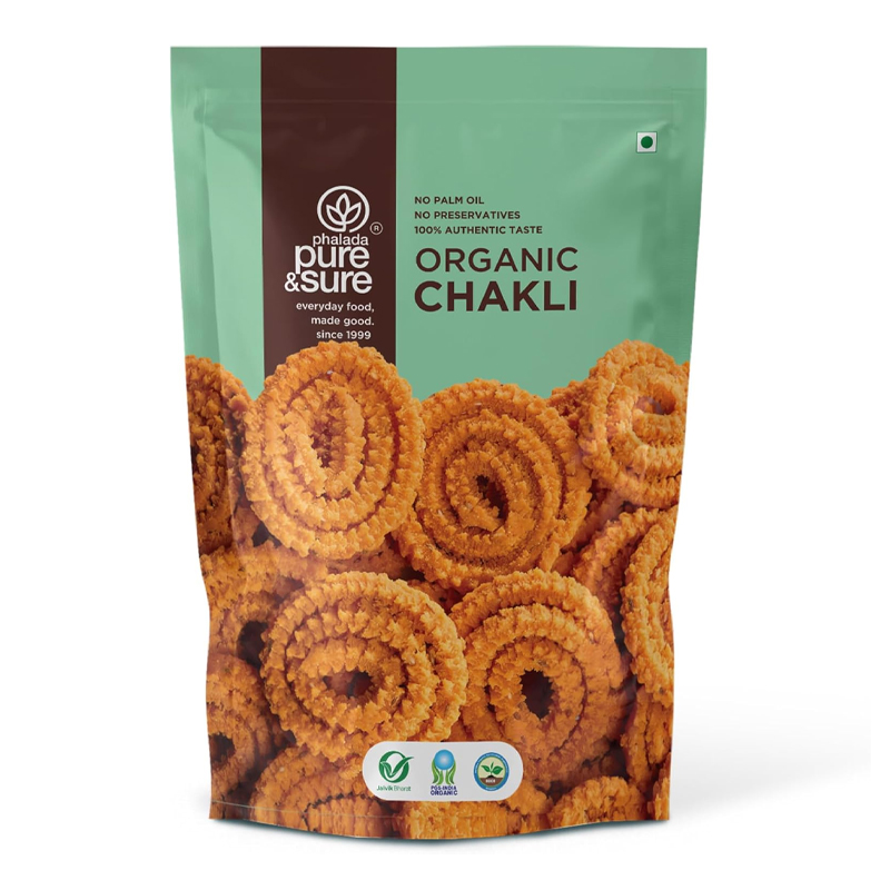 PURE &amp; SURE  ORGANIC CHAKLI 200GM