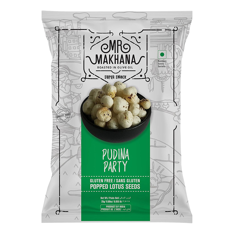 MR MAKHANA PUDINA PARTY 25GM