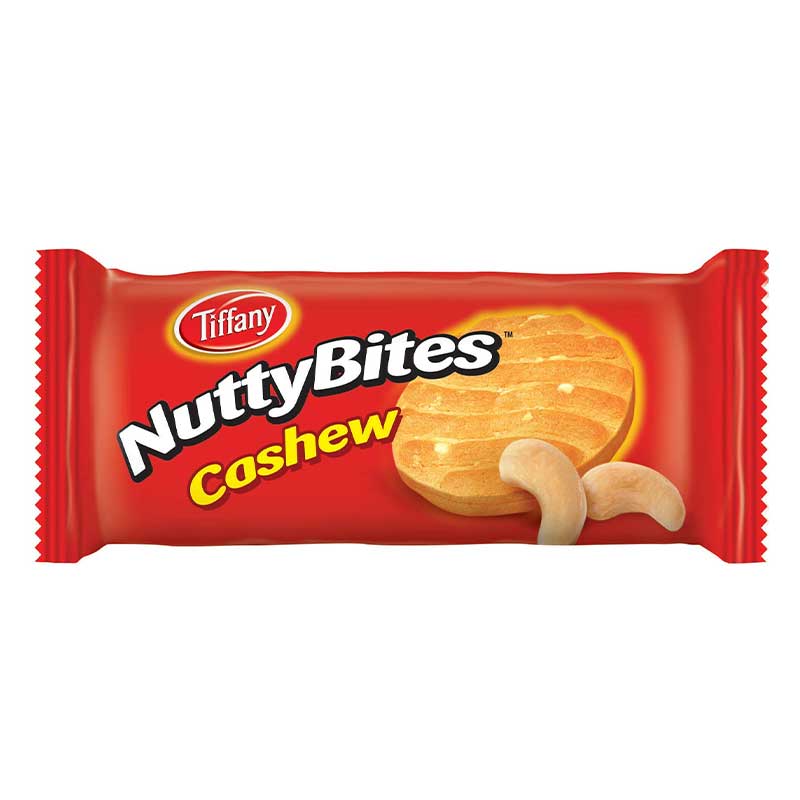 TIFFANY NUTTYBITES CASHEW BISCUITS 108GM