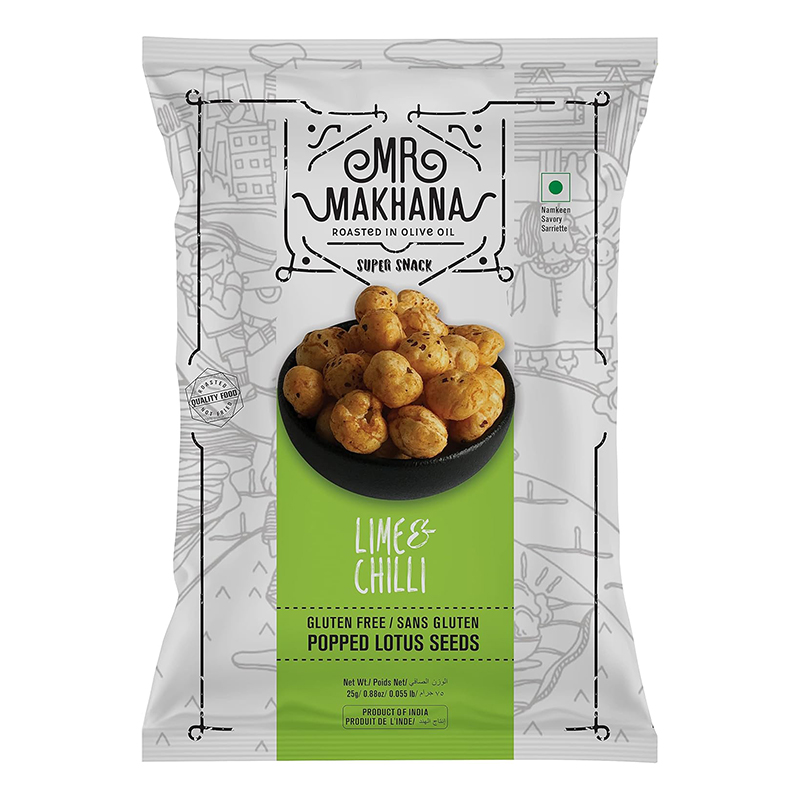 MR MAKHANA LIME &amp; CHILLI 25GM