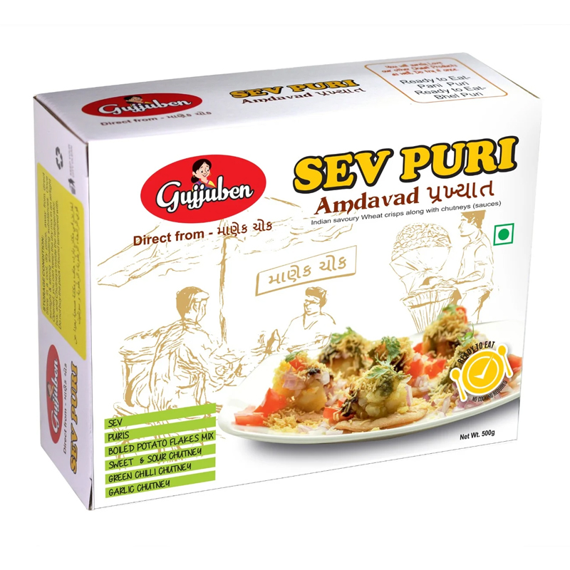 GUJJUBEN SEV PURI KIT 400GM