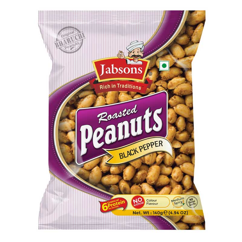 JABSON RSTD PEANUT BLACK PEPPER 140 GM