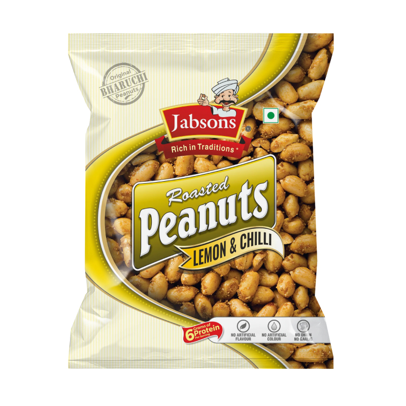 JABSON RSTD PEANUT NIMBOO PUDINA 140 GM