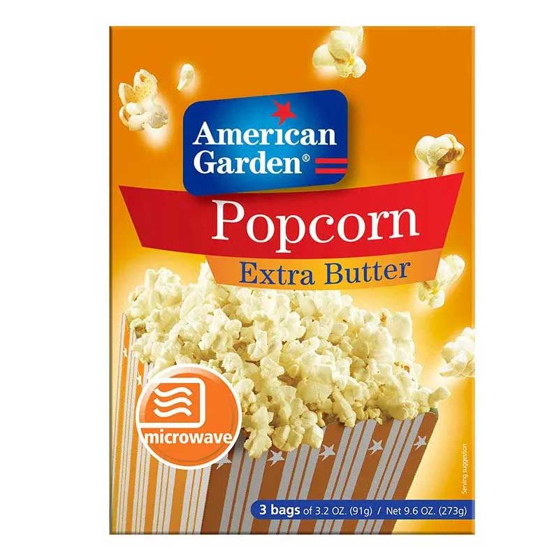 AMERICAN GARDEN POPCORN EXTRA BTR3x3.2OZ