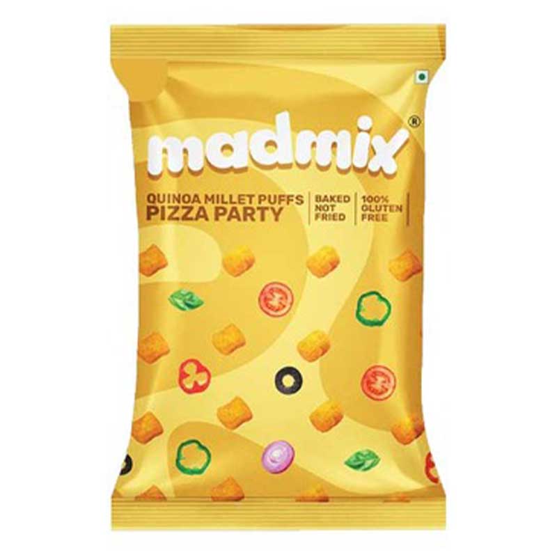 MADMIX QUINOA MILLET PUFFS PIZZA PARTY 25GM