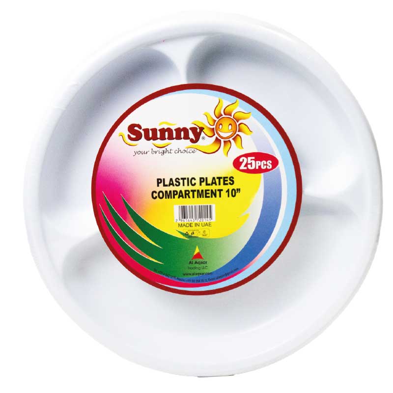 PLASTIC PLATES COMP 10 25S