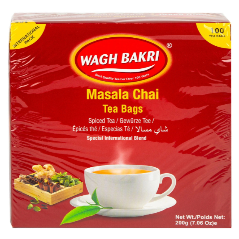 WAGH BAKRI MASALA TEA BAGS 200GM