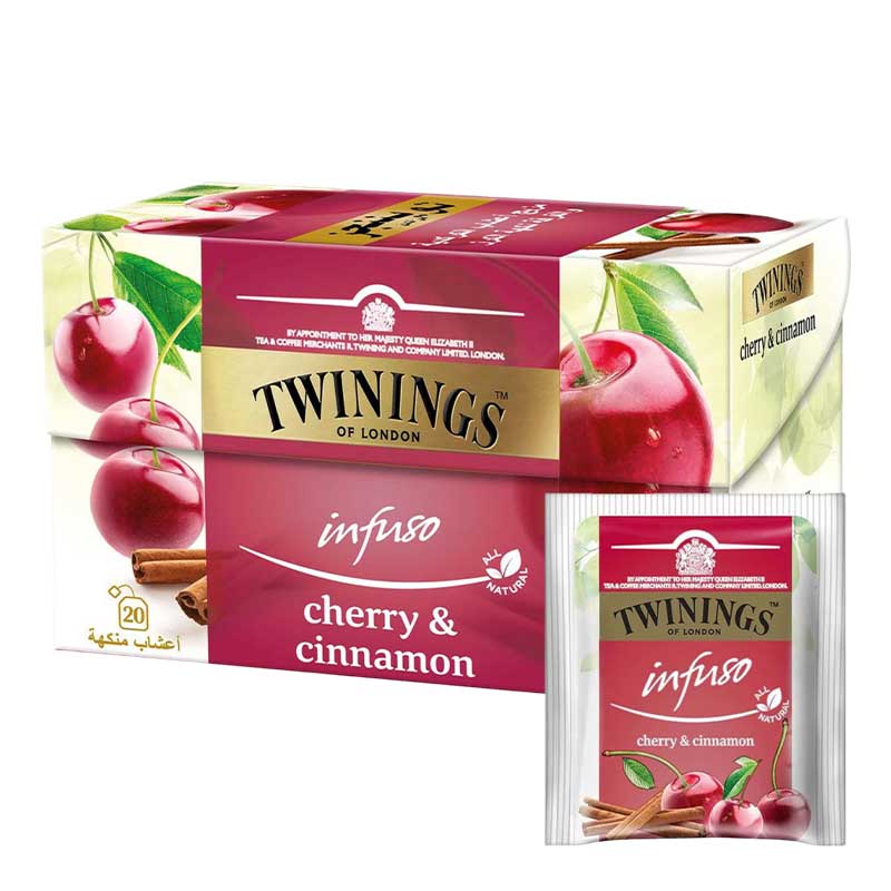 TWININGS INFUSO CHERRY &amp; CINNAMON 20TBAGS