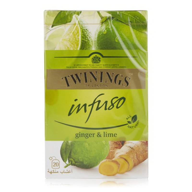 TWININGS INFUSO GINGER &amp; LIME 20TBAGS