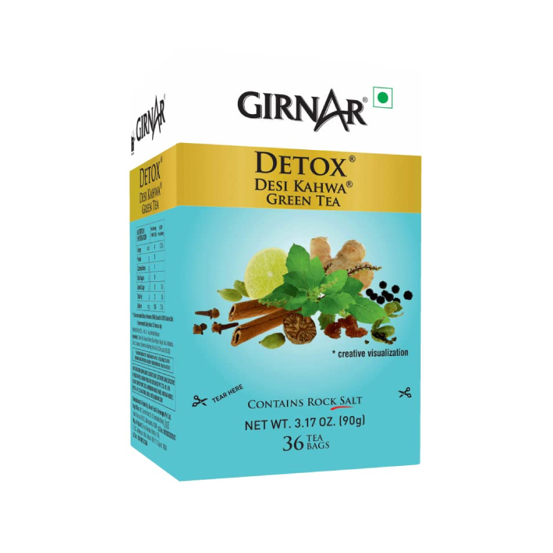 GIRNAR DETOX DESI  KAHWA GREEN TEA BAG36