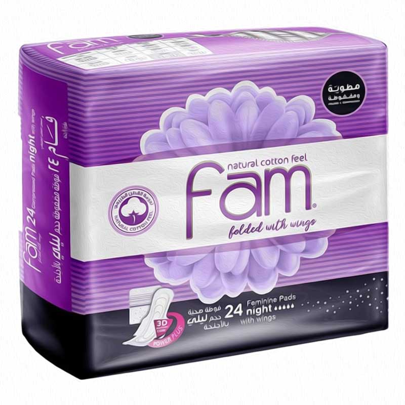 FAM FEMI PADS NIGHT 24PAD