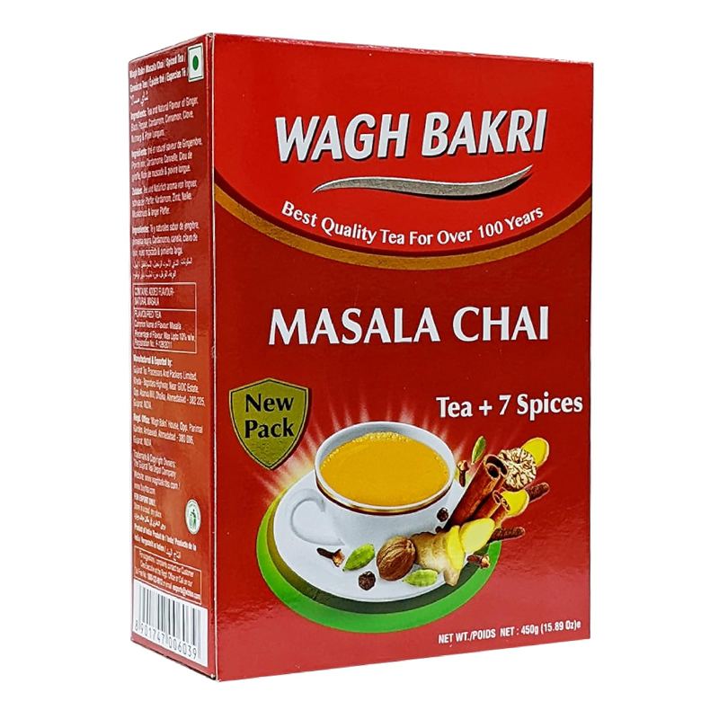 WAGH BAKRI MASALA  TEA  BOX 450GM