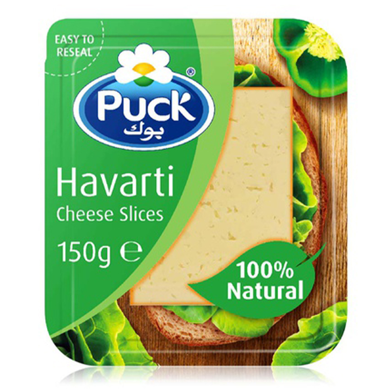 PUCK HAVARTI SLICES 150GM