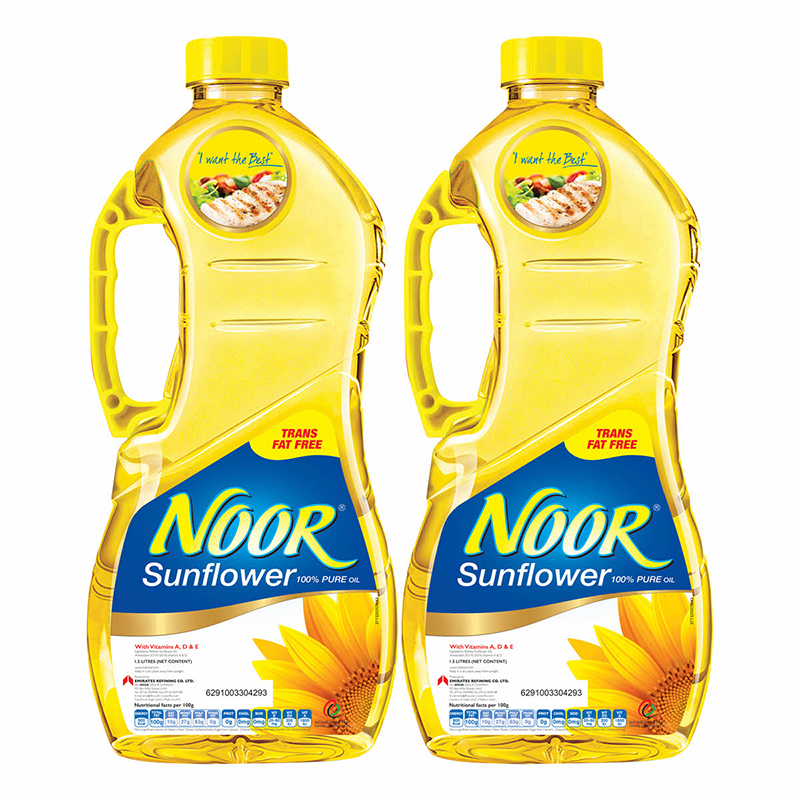 NOOR SUNFLOWER OIL 2X1.5LTR