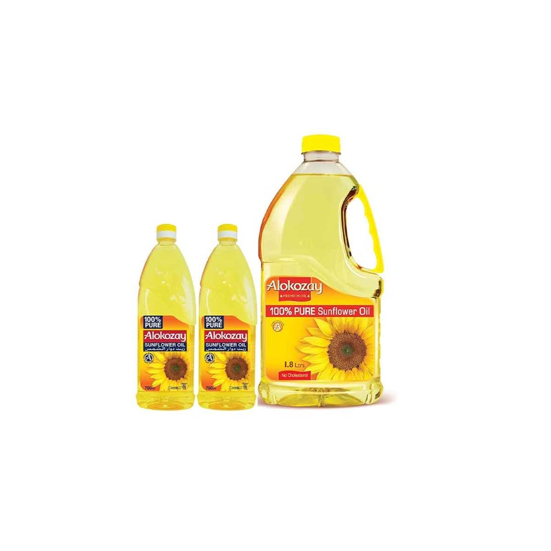 ALOKOZAY SUNFLOWER OIL 2X1.5LTR+750ML