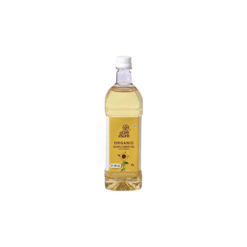 PURE &amp; SURE ORGANIC SUN FLOWER OIL 1LT
