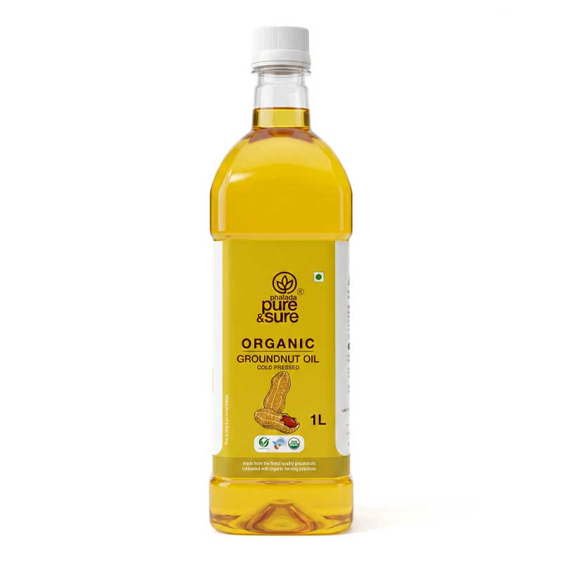 PURE &amp; SURE ORGANIC GROUND NUT OIL 1LT