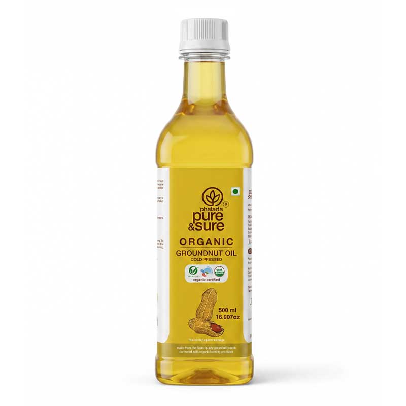 PURE &amp; SURE ORGANIC GROUND NUT OIL 500ML