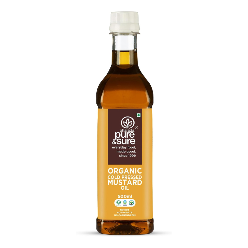 PURE &amp; SURE  ORGANIC MUSTARD OIL 500 ML