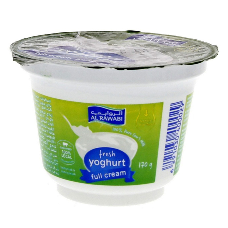 AL RAWABI FULL CREAM YOGHURT 170GM