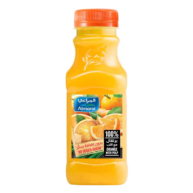 AL MARAI JUICE ORANGE WT PULP 300ML