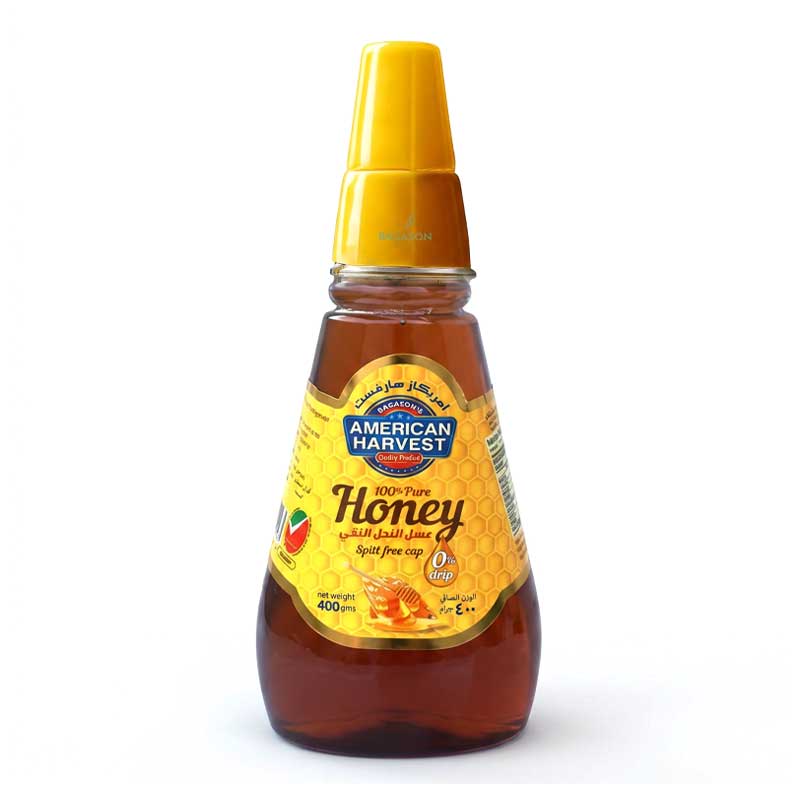 AMERICAN HARVEST HONEY SPILL FREE CAP 400GM