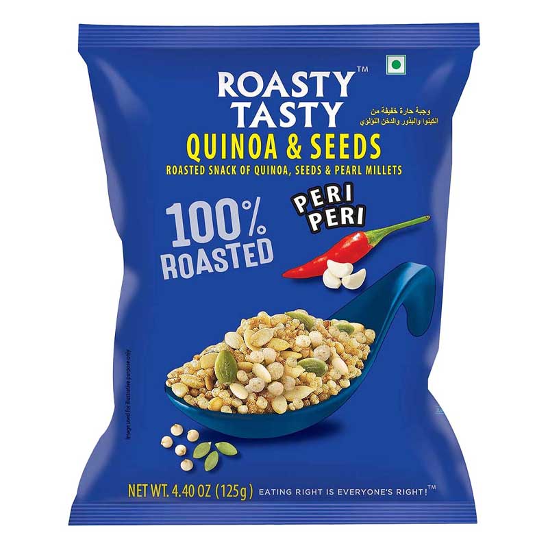 ROASTY TASTY QUINOA PUFF &amp; SEEDS 125GM