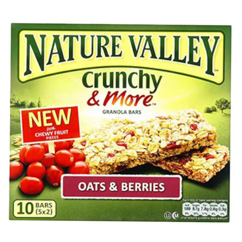NATURE VALLEY  CRUNCHY OATS &amp; BERRIES