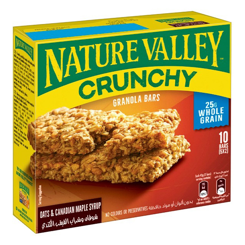 NATURE VALLEY CRUNCHY OATS &amp; MAPLE SYRUP