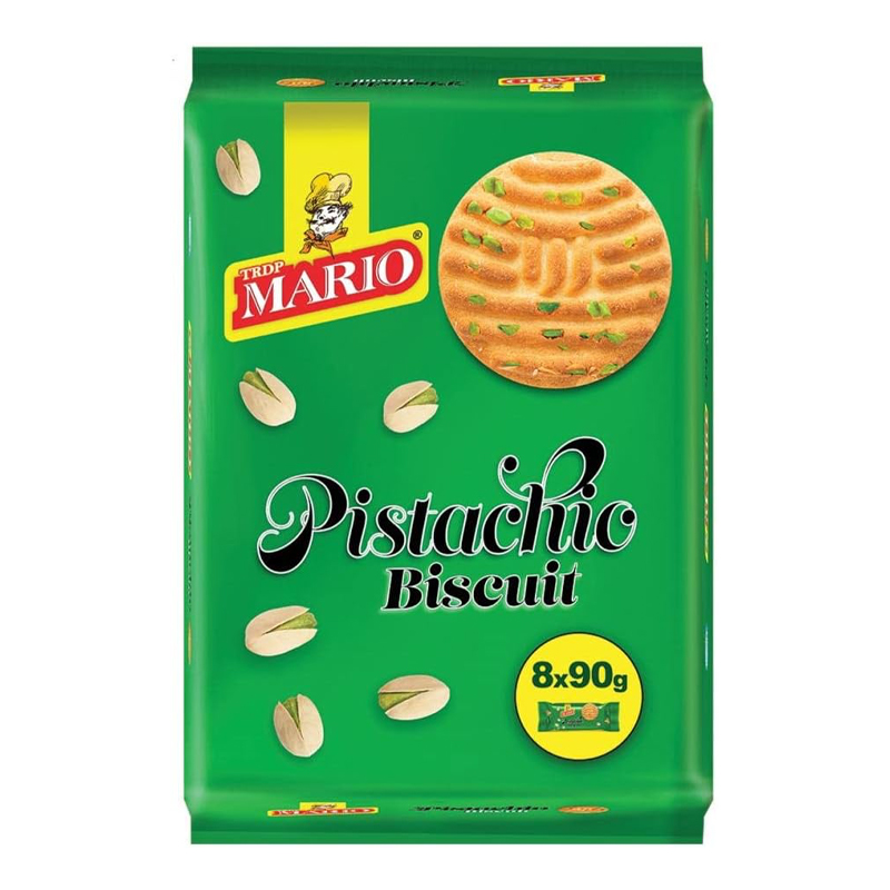 MARIO PISTACHIO BISCUITS 8X90GM
