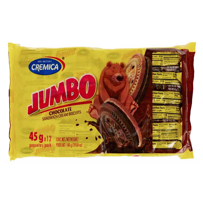 CREMICA  JUMBO CHOCOLATE 12X45GM