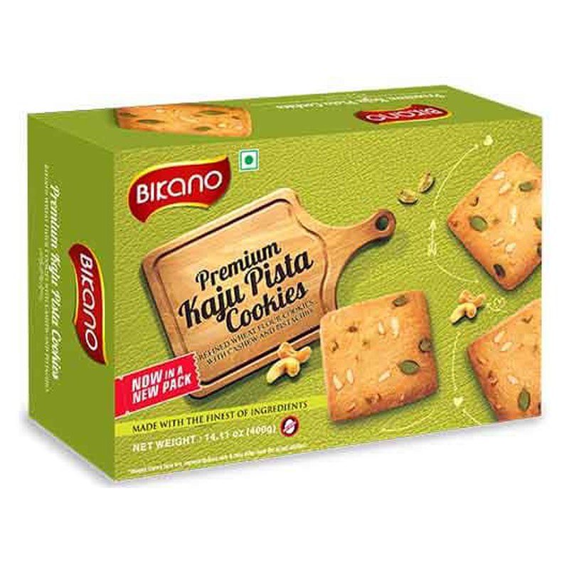 BIKANERVALA KAJU PISTA COOKIES 400GM