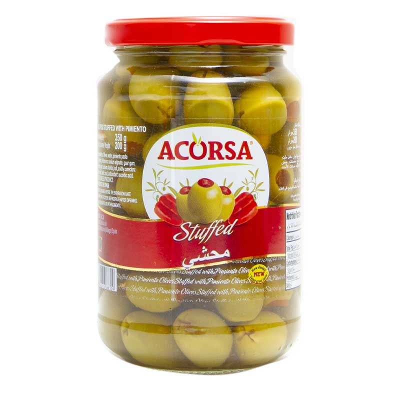 ACORSA OLIVES GRN STUFFED 200GM