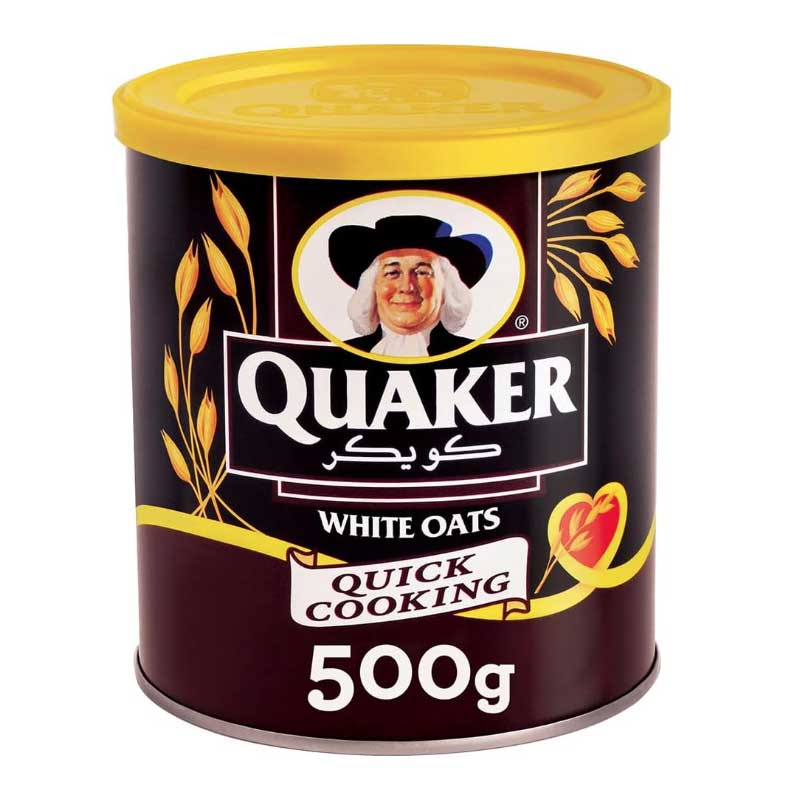 QUAKER QUICK COOKING OATS TIN 500GM