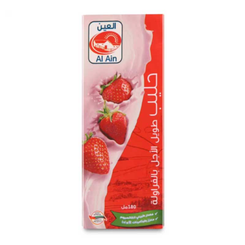 AL AIN UHT STRW MILK 180ML