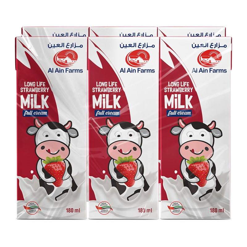 AL AIN UHT STRW MILK 180ML